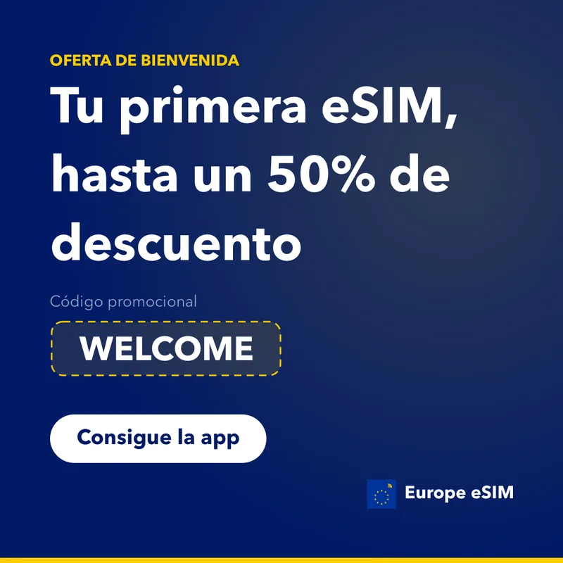 Código promo Europe eSIM — ahorra un 15% en tu 1.er plan