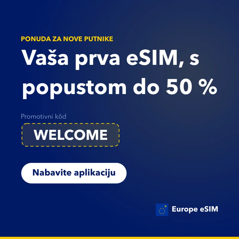 Europe eSIM promotivni kôd — uštedite 15 % na prvi paket