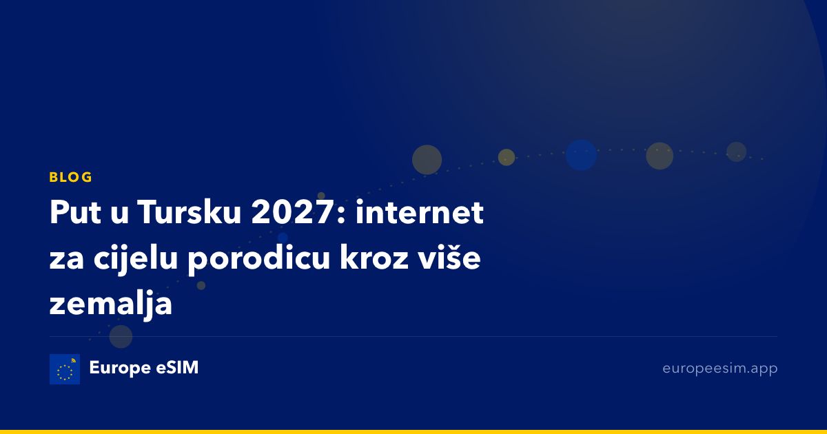 Put u Tursku 2027: internet za cijelu porodicu kroz više zemalja