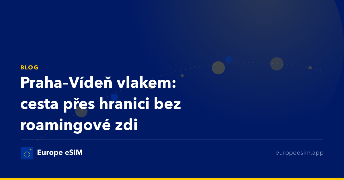 Praha–Vídeň vlakem: cesta přes hranici bez roamingové zdi