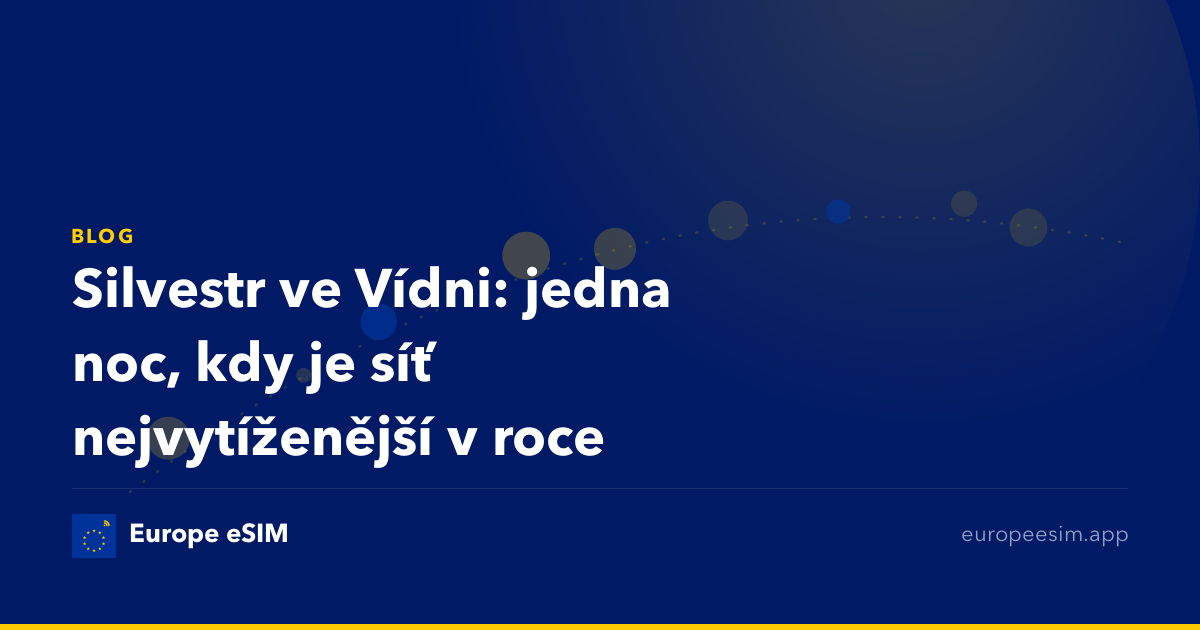 Silvestr ve Vídni: jedna noc, kdy je síť nejvytíženější v roce