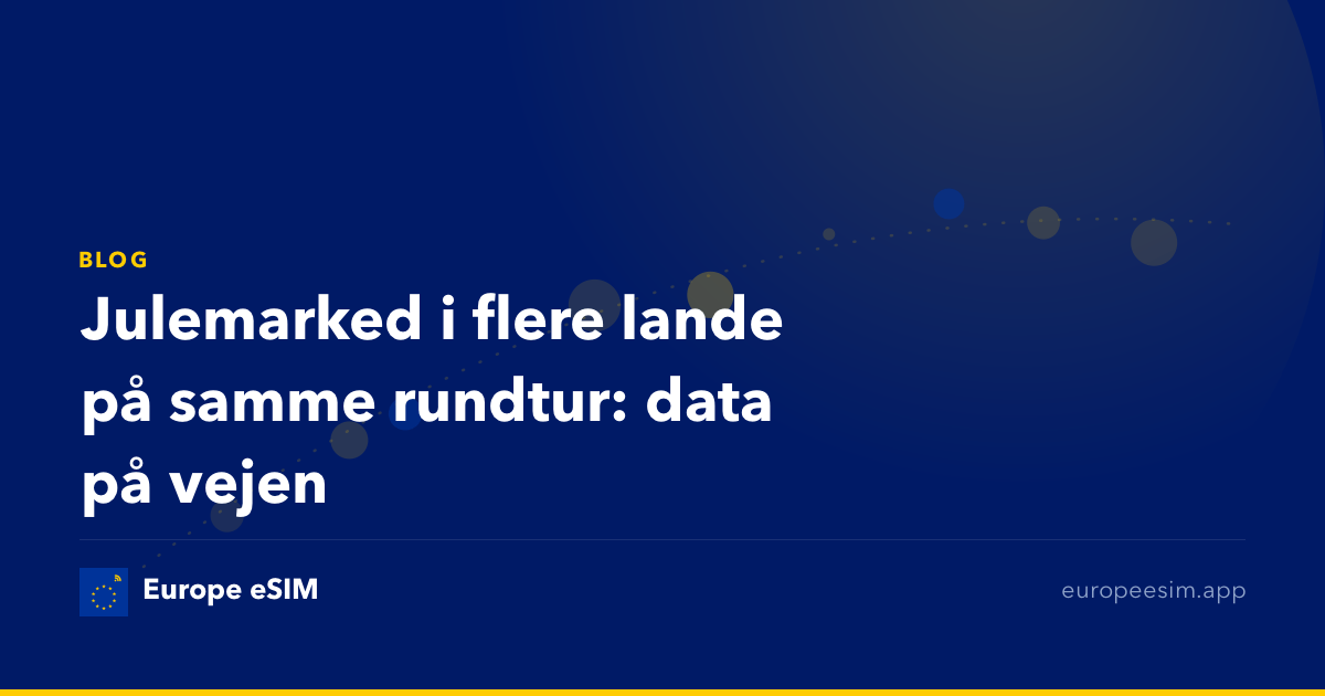 Julemarked i flere lande på samme rundtur: data på vejen