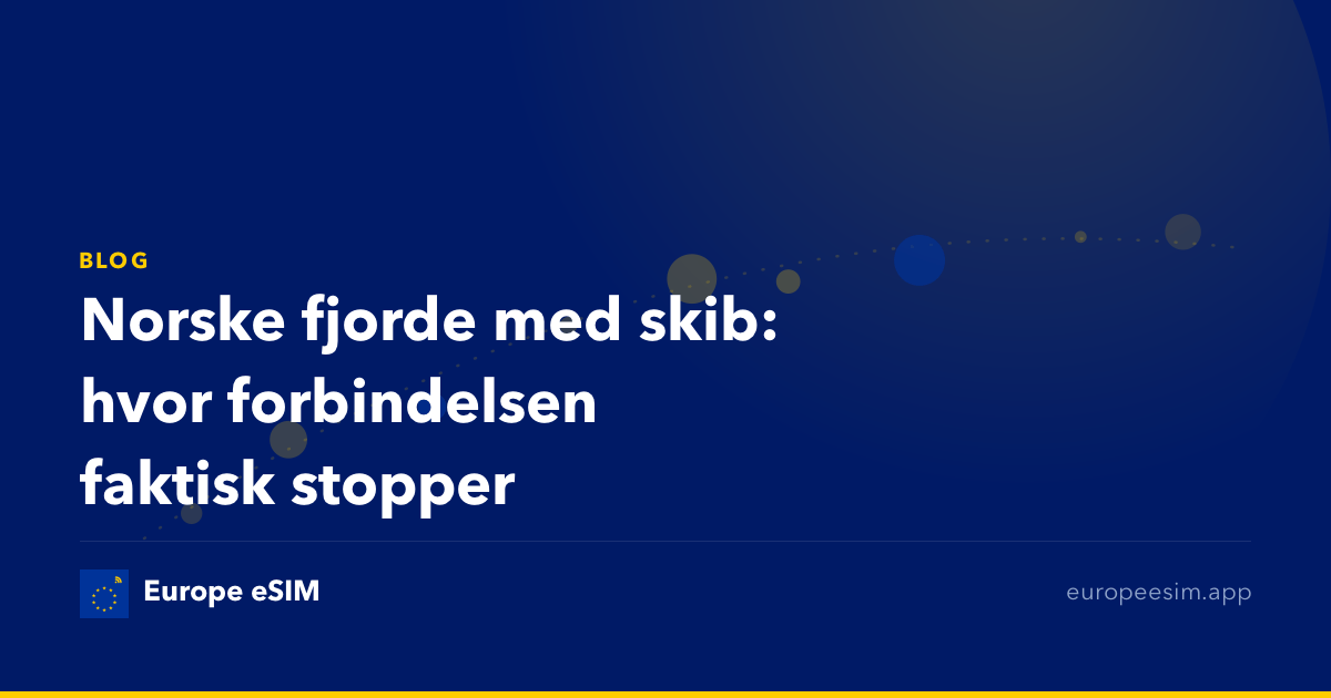 Norske fjorde med skib: hvor forbindelsen faktisk stopper