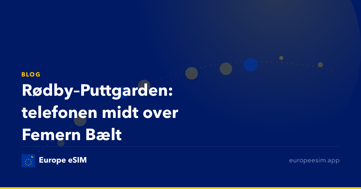 Rødby–Puttgarden: telefonen midt over Femern Bælt