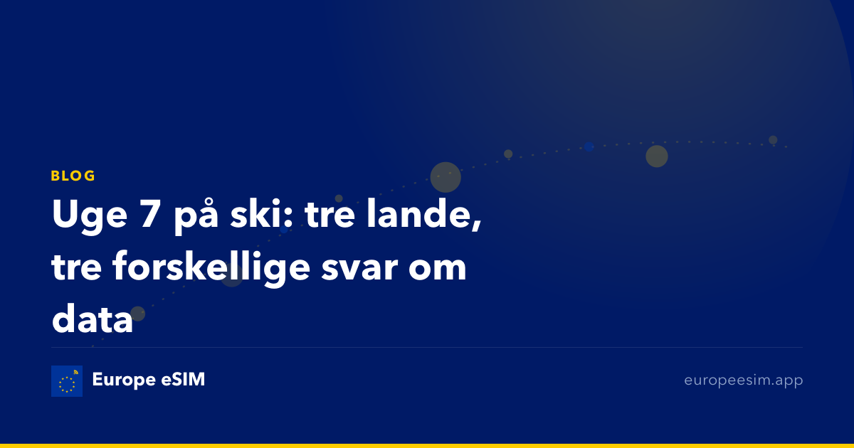 Uge 7 på ski: tre lande, tre forskellige svar om data