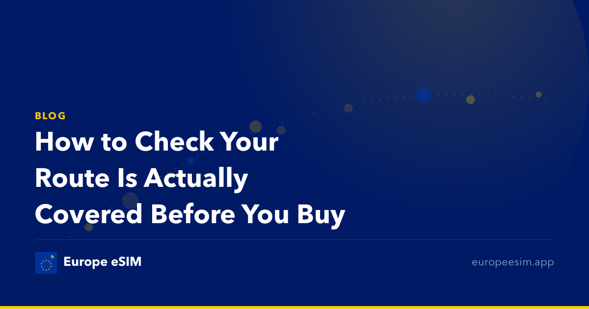 How to Check Your Route Is Actually Covered Before You Buy