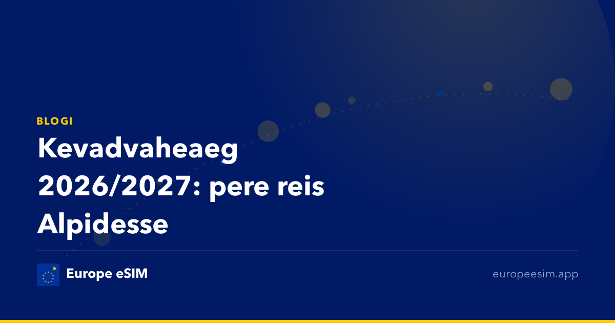 Kevadvaheaeg 2026/2027: pere reis Alpidesse