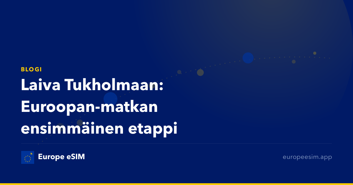 Laiva Tukholmaan: Euroopan-matkan ensimmäinen etappi