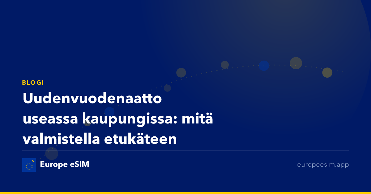 Uudenvuodenaatto useassa kaupungissa: mitä valmistella etukäteen