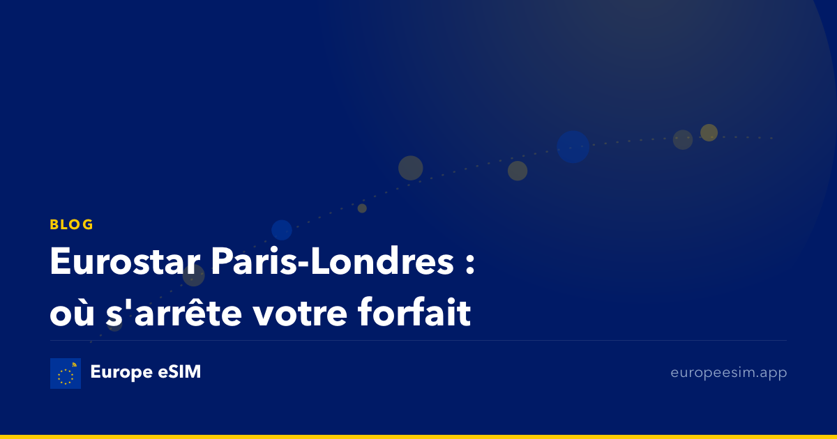 Eurostar Paris-Londres : où s'arrête votre forfait