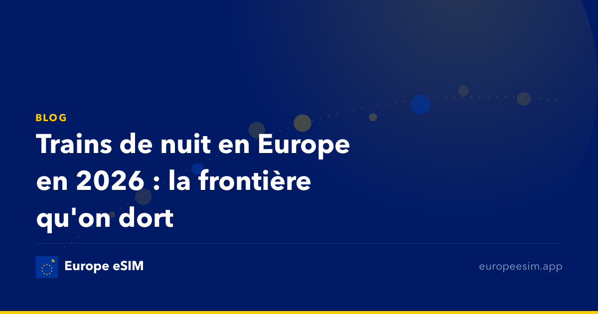 Trains de nuit en Europe en 2026 : la frontière qu'on dort