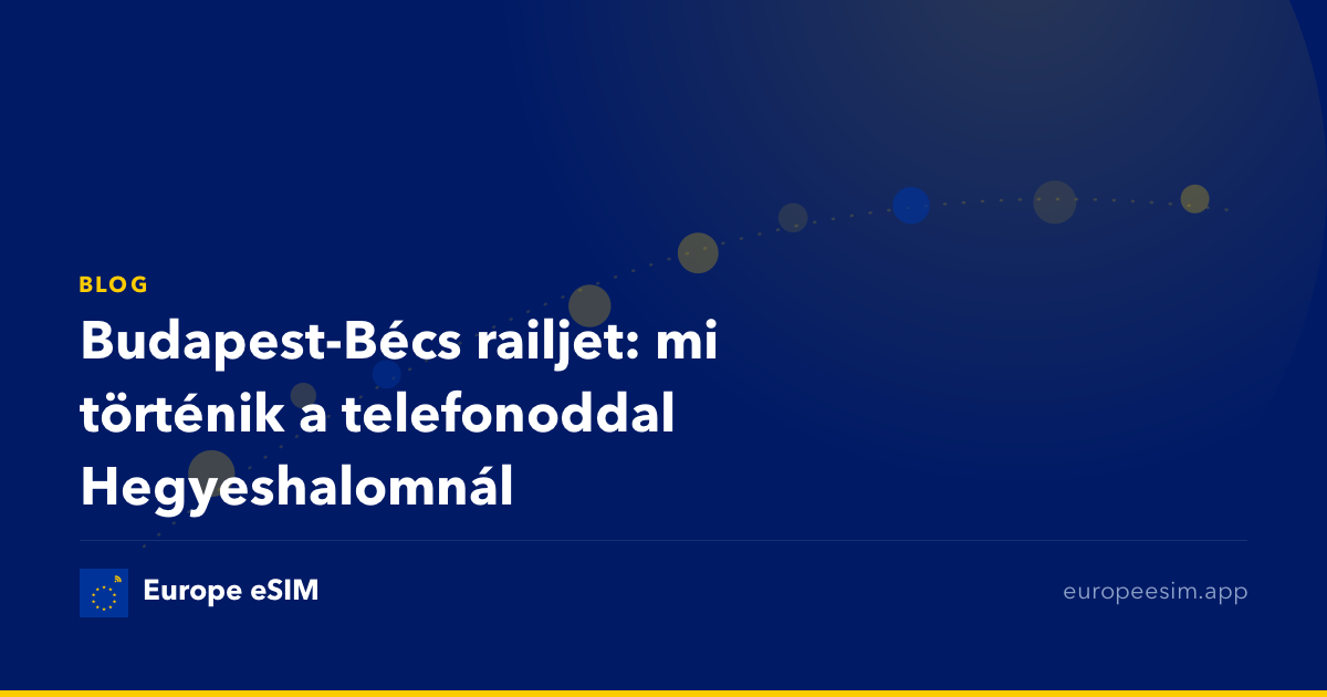 Budapest-Bécs railjet: mi történik a telefonoddal Hegyeshalomnál