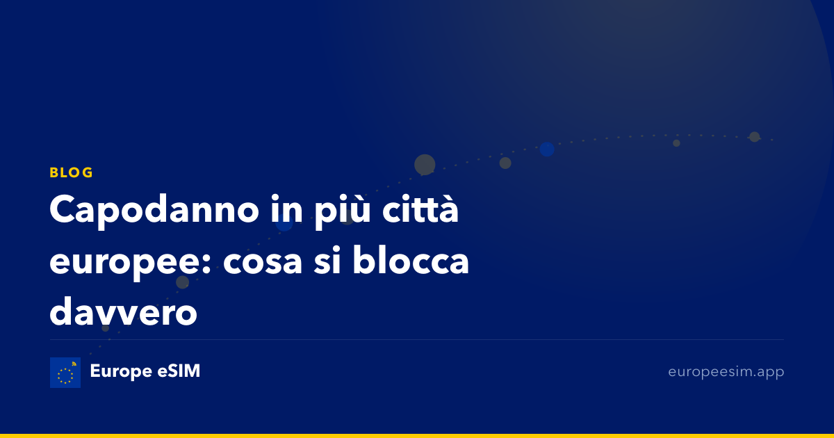 Capodanno in più città europee: cosa si blocca davvero