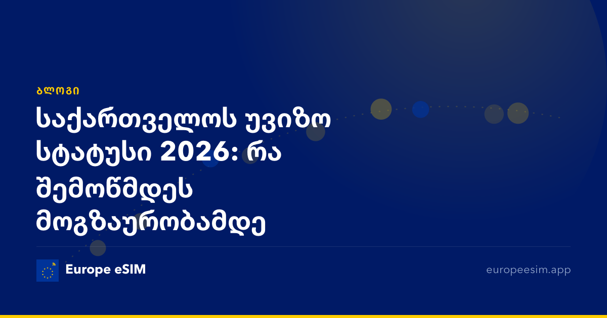 საქართველოს უვიზო სტატუსი 2026: რა შემოწმდეს მოგზაურობამდე