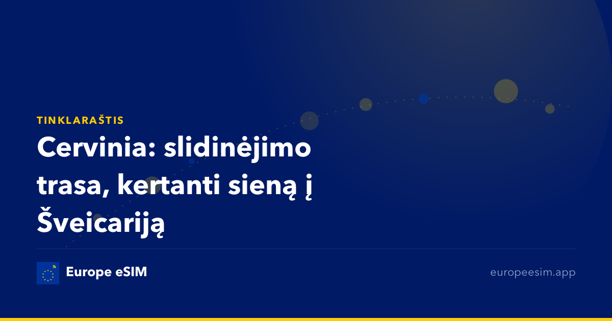 Cervinia: slidinėjimo trasa, kertanti sieną į Šveicariją