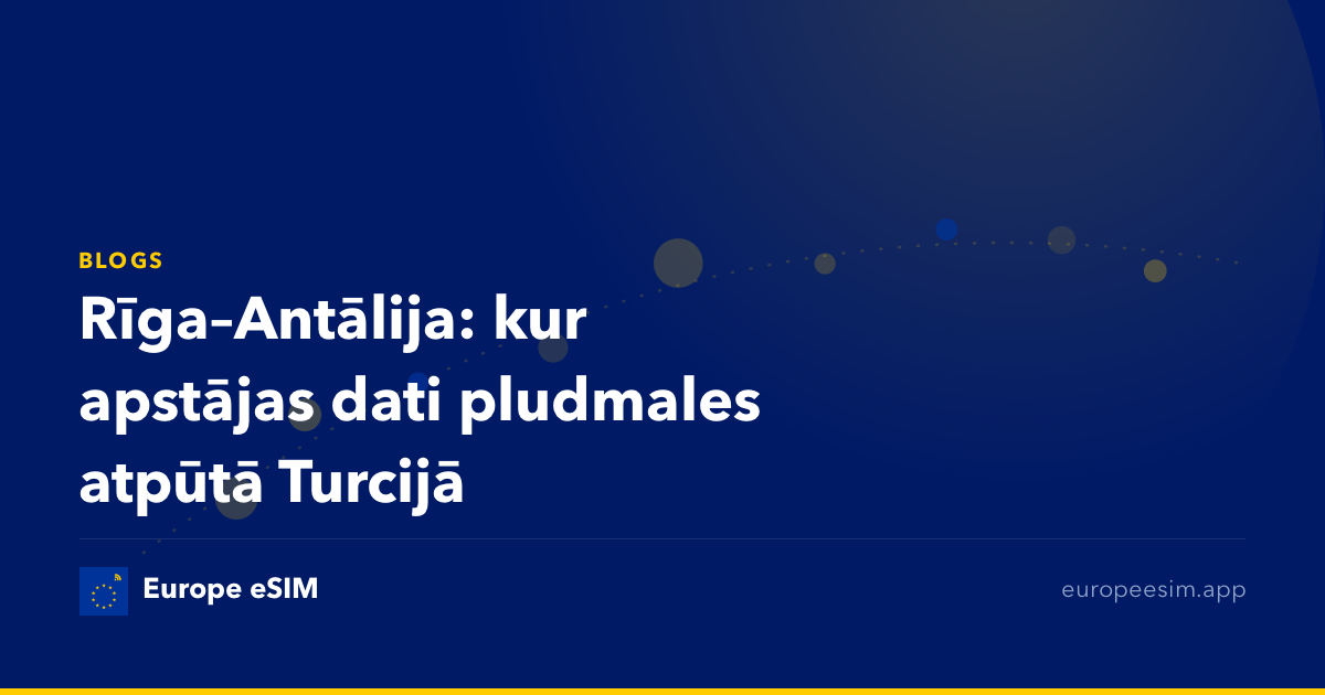 Rīga–Antālija: kur apstājas dati pludmales atpūtā Turcijā