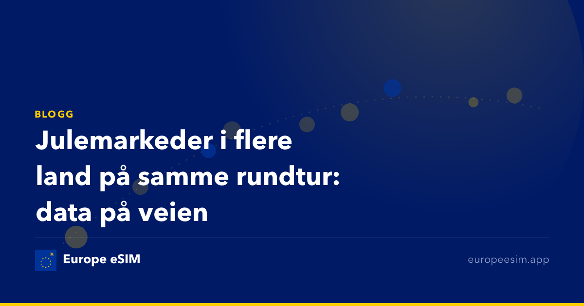 Julemarkeder i flere land på samme rundtur: data på veien
