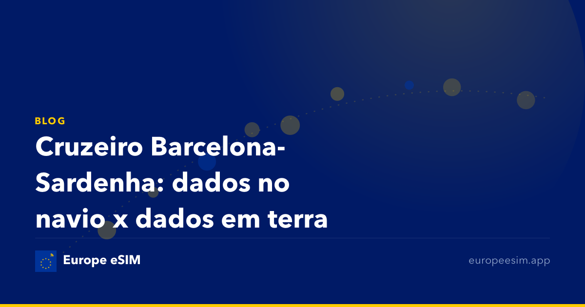 Cruzeiro Barcelona-Sardenha: dados no navio x dados em terra