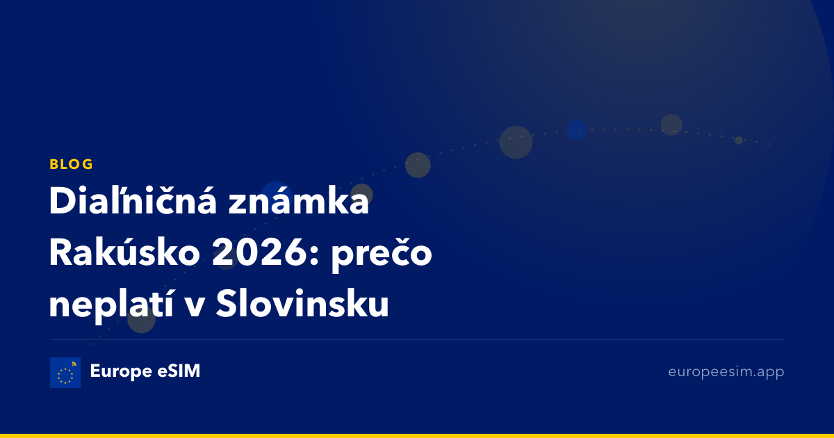 Diaľničná známka Rakúsko 2026: prečo neplatí v Slovinsku