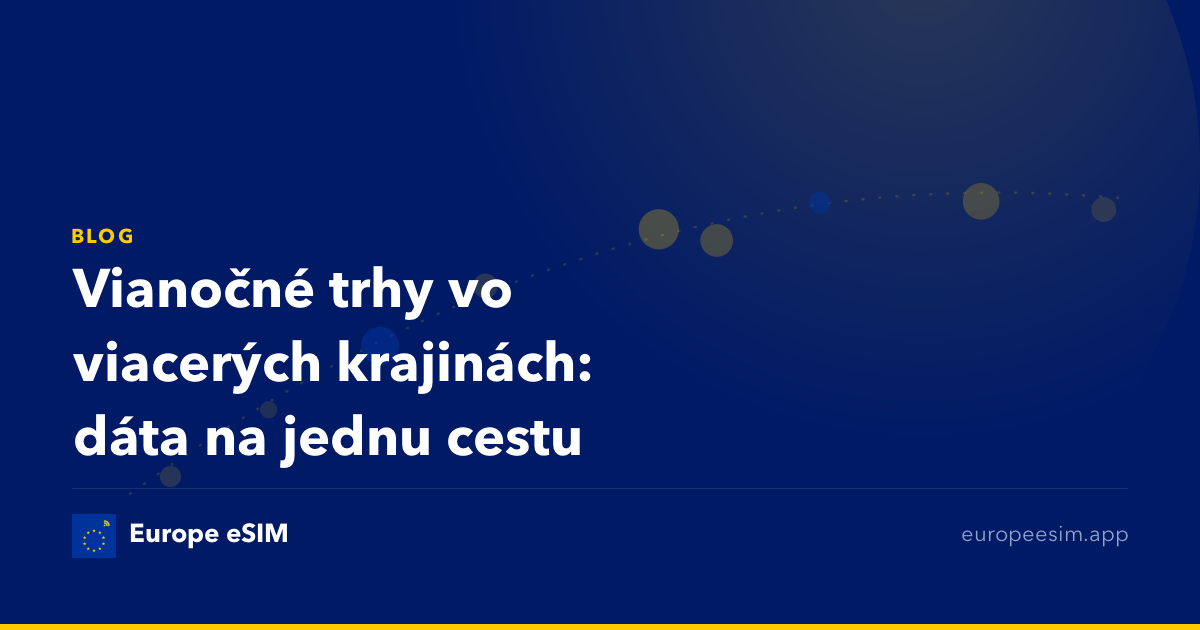 Vianočné trhy vo viacerých krajinách: dáta na jednu cestu