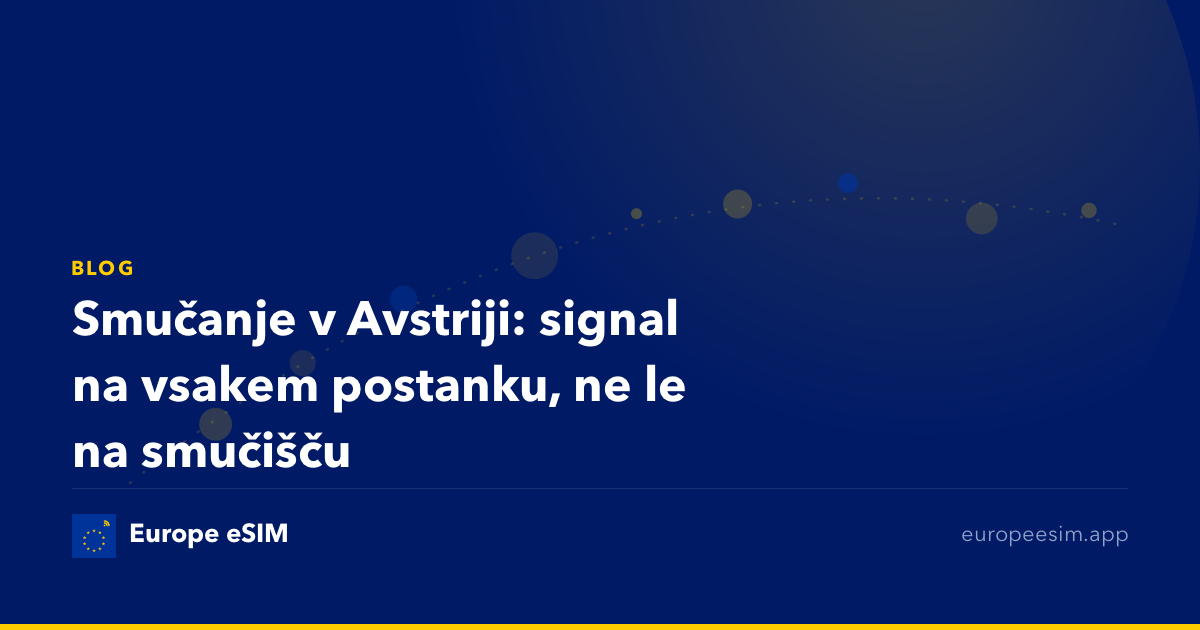 Smučanje v Avstriji: signal na vsakem postanku, ne le na smučišču