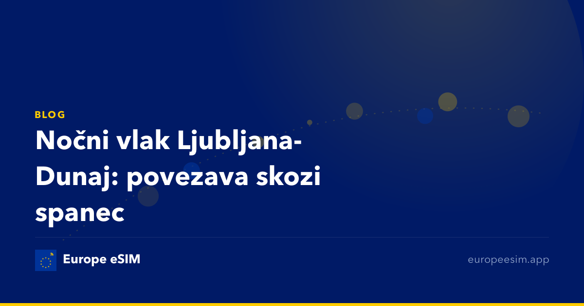Nočni vlak Ljubljana-Dunaj: povezava skozi spanec