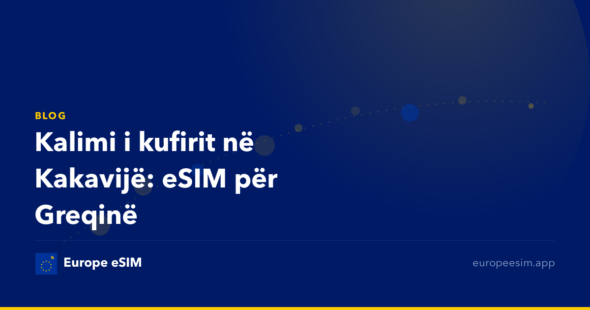 Kalimi i kufirit në Kakavijë: eSIM për Greqinë
