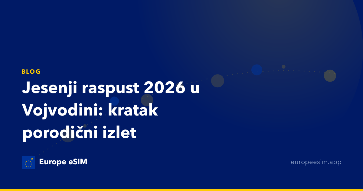 Jesenji raspust 2026 u Vojvodini: kratak porodični izlet