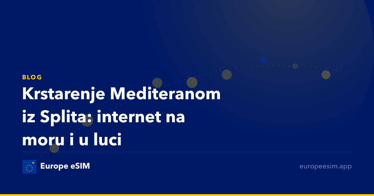 Krstarenje Mediteranom iz Splita: internet na moru i u luci