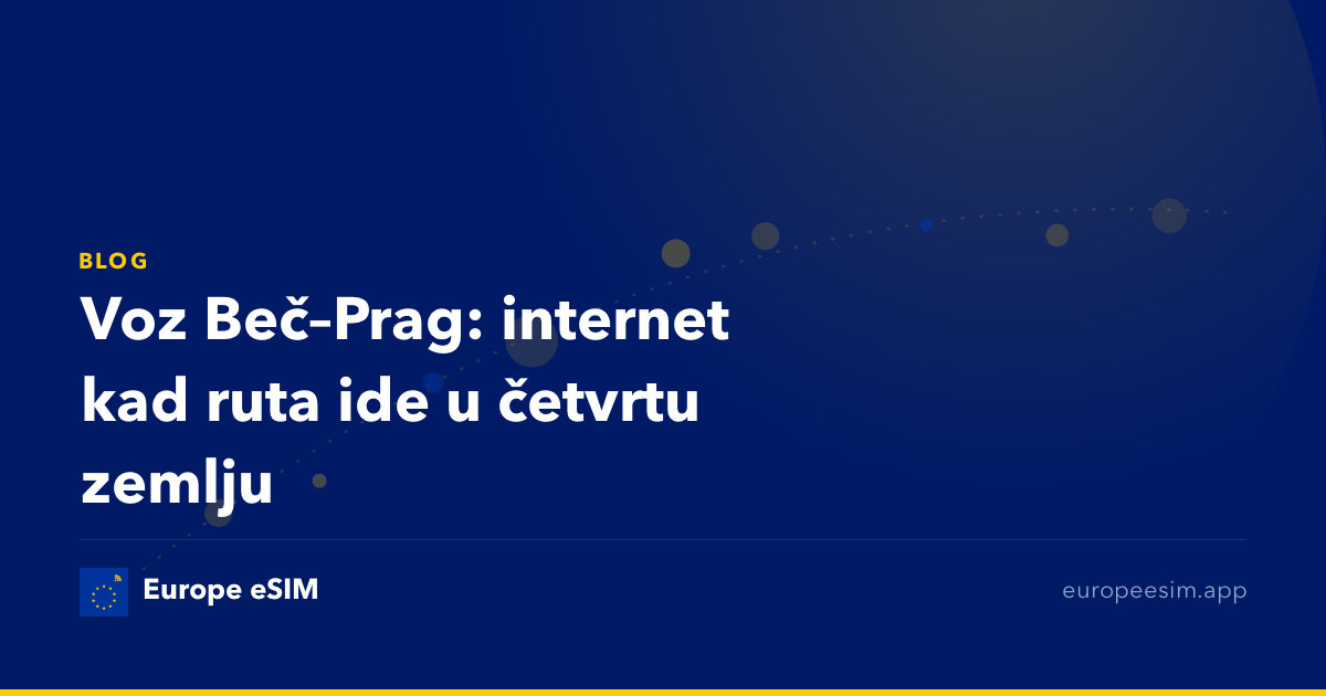 Voz Beč–Prag: internet kad ruta ide u četvrtu zemlju