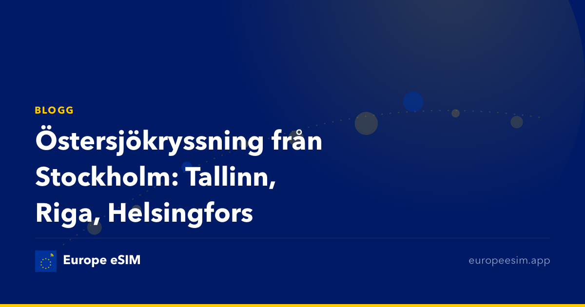 Östersjökryssning från Stockholm: Tallinn, Riga, Helsingfors