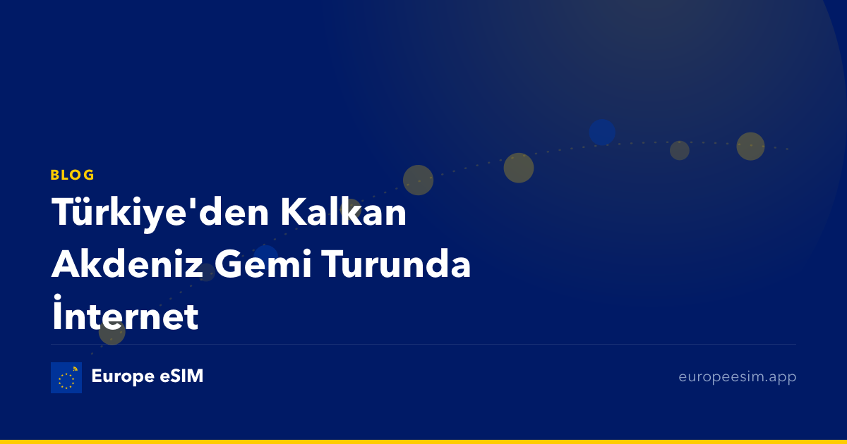 Türkiye'den Kalkan Akdeniz Gemi Turunda İnternet