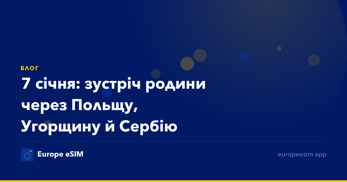 7 січня: зустріч родини через Польщу, Угорщину й Сербію
